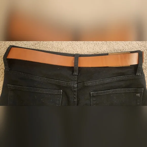 Madewell Brown Leather Belt with Gold Buckle XL - Picture 7 of 12